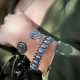 "Mystic Howlite Cuff"  Χειροπέδα 