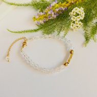 "Pure ice" Βραχιόλι με κρύσταλλα Preciosa®