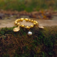 "Gold spirals" Βραχιόλι 