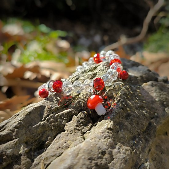 "Mushroom Bloom Bracelet" Χειροποίητο βραχιόλι 