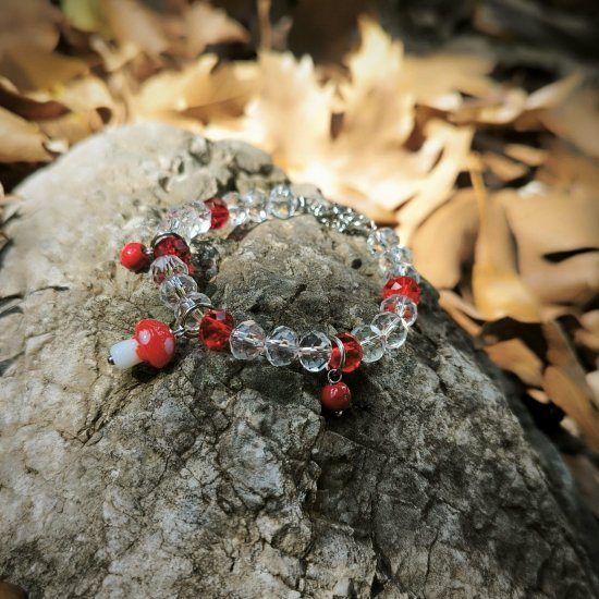 "Mushroom Bloom Bracelet" Χειροποίητο βραχιόλι 
