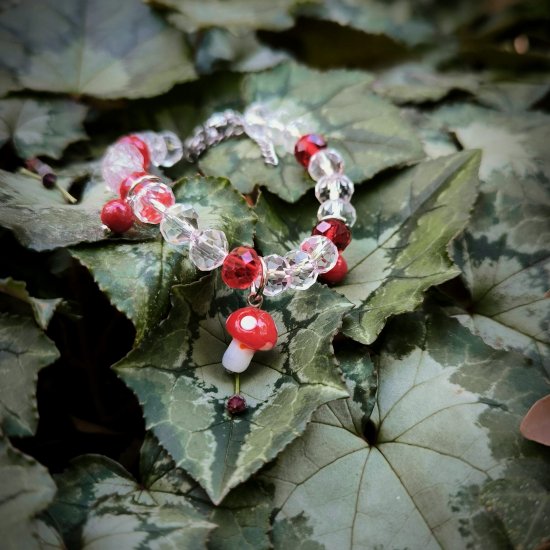 "Mushroom Bloom Bracelet" Χειροποίητο βραχιόλι 