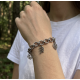 "Lotus Leaf" Βραχιόλι ατσάλινη αλυσίδα