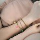 "Golden Peach Charm" Χειροποίητο βραχιόλι 