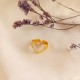 "Heart" Ατσάλινο δαχτυλίδι καρδιά με σμάλτο