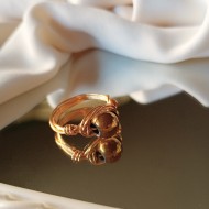 "Celini Hematite Ring" Χειροποίητο δαχτυλίδι με Αιματίτη