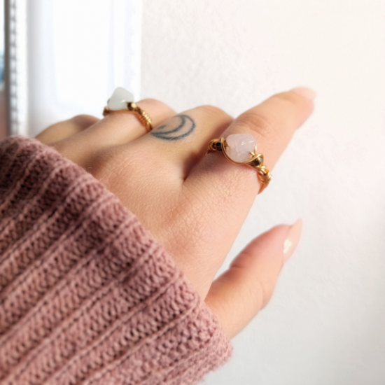 "Gems Collection" Χειροποίητα δαχτυλίδια με ημιπολύτιμους λίθους 