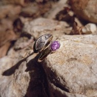"The Charoite" Δαχτυλίδι Ασήμι S925