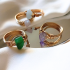 "Gems Collection" Χειροποίητα δαχτυλίδια με ημιπολύτιμους λίθους 