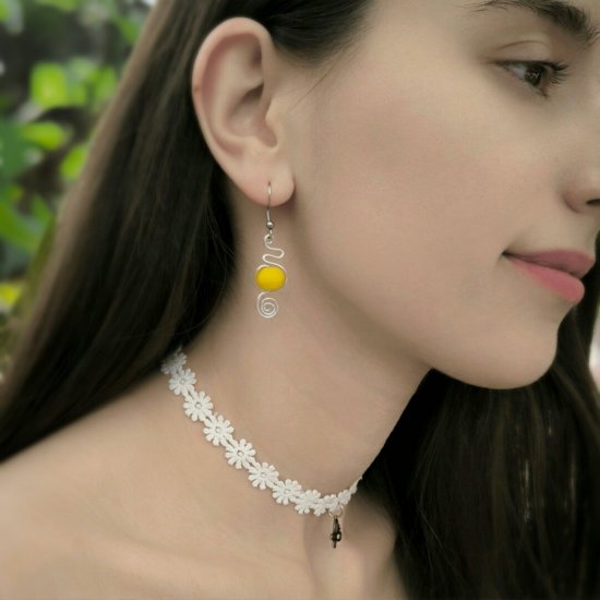 "Boho Soleil" – Χειροποίητα Σκουλαρίκια
