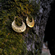 "Mystic Symbols Hoops" Ατσάλινα σκουλαρίκια