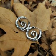 "Hypnotic Spiral Earrings" Ατσάλινα σκουλαρίκια