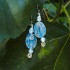 "Azure Agate" Χειροποίητα σκουλαρίκια με Αχάτη 