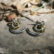 "Dual Orbit Hoops" Ατσάλινα σκουλαρίκια