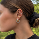 "Dual Orbit Hoops" Ατσάλινα σκουλαρίκια