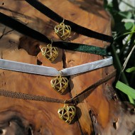 "Origami Heart" Κολιέ Chocker με καρδιά