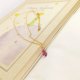 Amethyst Μini Drop Κολιέ ατσάλινη επιχρυσωμένη αλυσίδα 