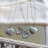 Photo-Heart  Ατσάλινο μενταγιόν καρδιά ανοιγόμενη επάργυρη