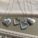 Photo-Heart  Ατσάλινο μενταγιόν καρδιά ανοιγόμενη επάργυρη