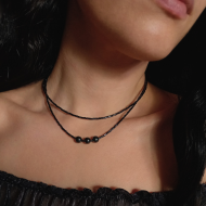 Hematite Κολιέ διπλό