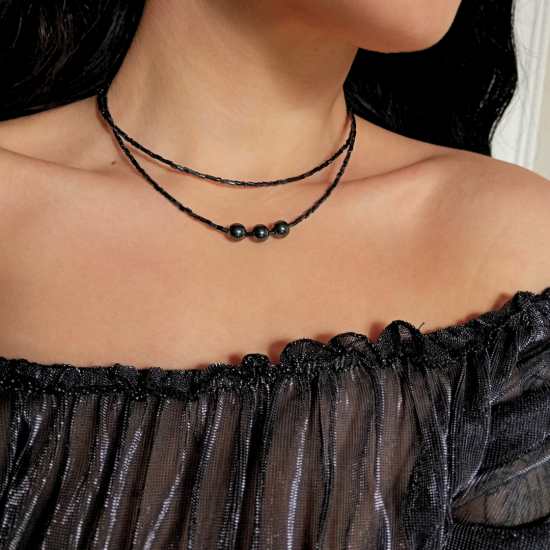 Hematite Κολιέ διπλό