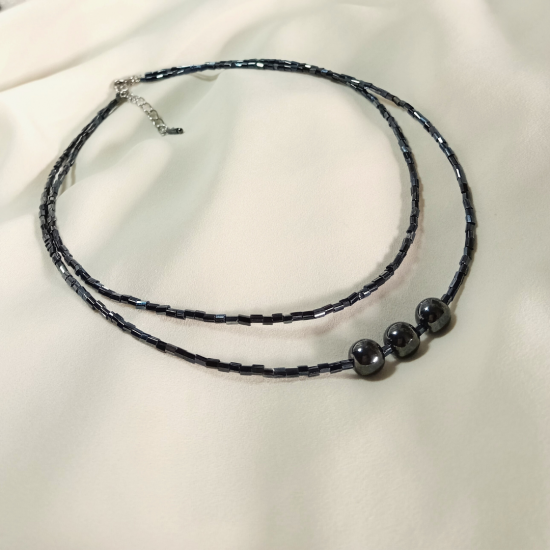 Hematite Κολιέ διπλό
