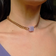 Κολιέ Purple Choker Chain