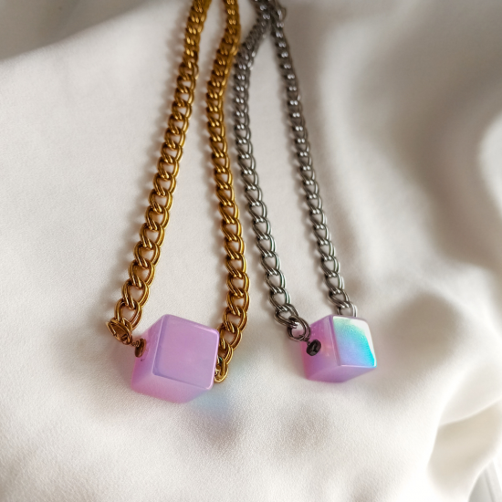 Κολιέ Purple Choker Chain