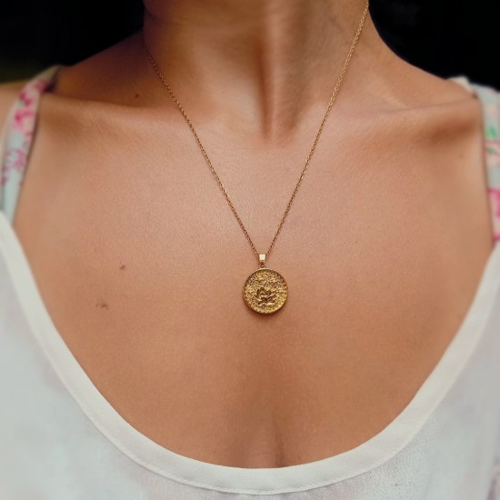 "Lotus"- Μενταγιόν διπλής όψης 