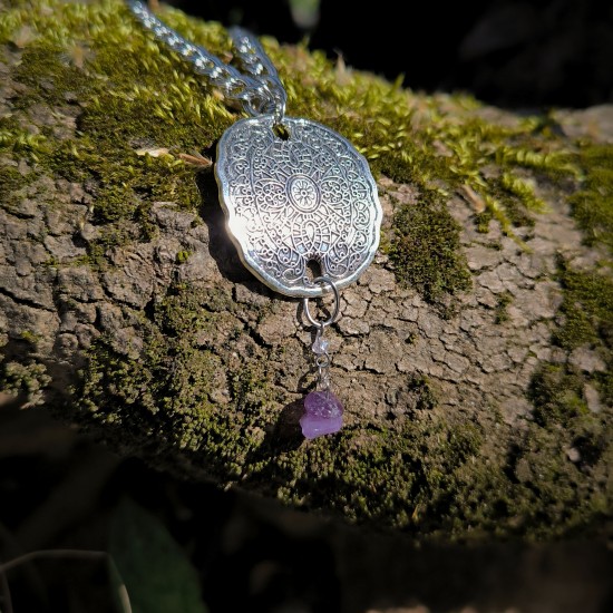 "Bohemian Amethyst" Χειροποίητο κολιέ 