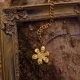 "Gold Daisy"- Χειροποίητο κολιέ με ατσάλινη αλυσίδα    