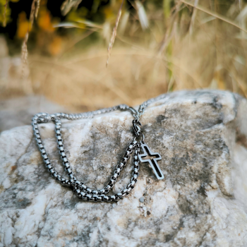 "Legacy Cross" Ανδρικό Ατσάλινο Βραχιόλι 