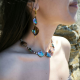 "Abyss Necklace" Xειροποίητο Κολιέ με Κοχύλι Φίλντισι 
