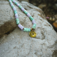 "Mint & Lilac" Χειροποίητο κολιέ 