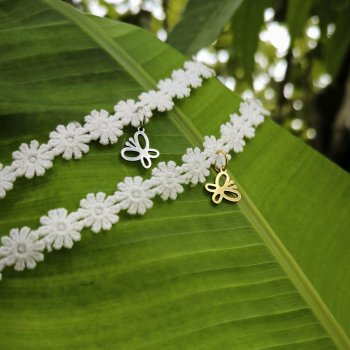 "Petals Choker"  Υφασμάτινο Chocker 