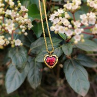 "Love Charm Necklace" - Ατσάλινο κολιέ  