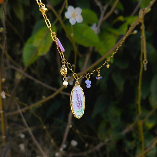 "Golden Bloom"  Ατσάλινα μενταγιόν