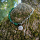 "Mystic Eye of Nature" Κολιέ Xειροποίητο με Ημιπολύτιμες πέτρες 