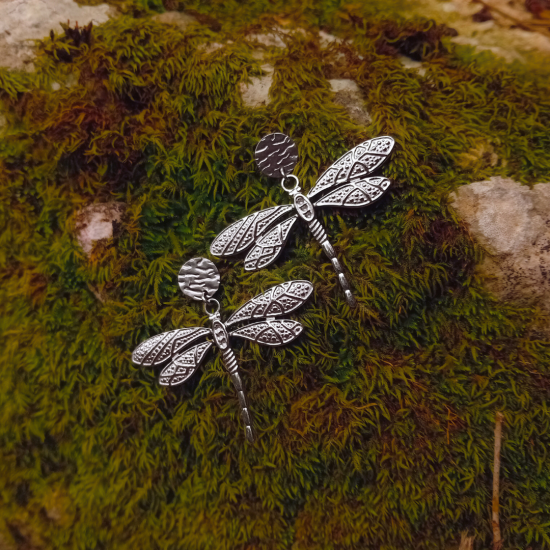 "Dragonfly" Ατσάλινα σκουλαρίκια