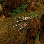 "Triangle Gemstone" Σκουλαρίκια 