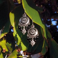 "Black pearls" Σκουλαρίκια 
