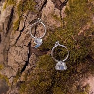 "Moon Stone" Χειροποίητα σκουλαρίκια με Φεγγαρόπετρα