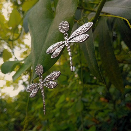 "Dragonfly" Ατσάλινα σκουλαρίκια