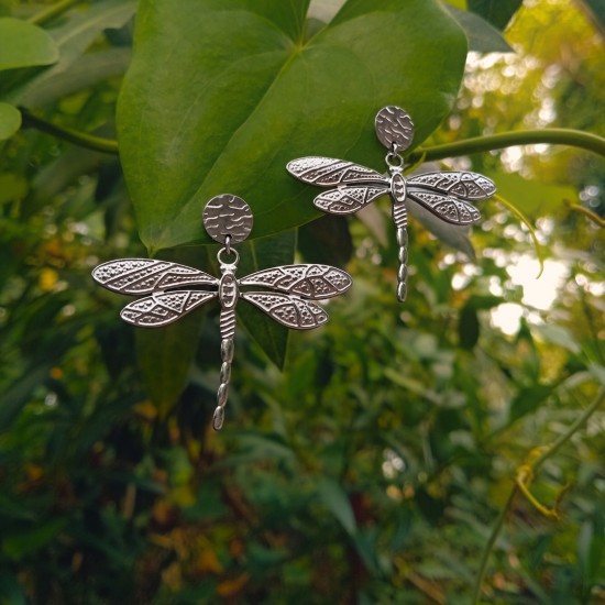 "Dragonfly" Ατσάλινα σκουλαρίκια